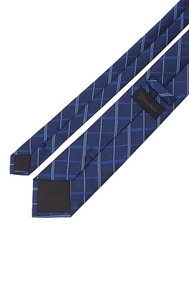  Network Erkek Lacivert Desenli Kravat