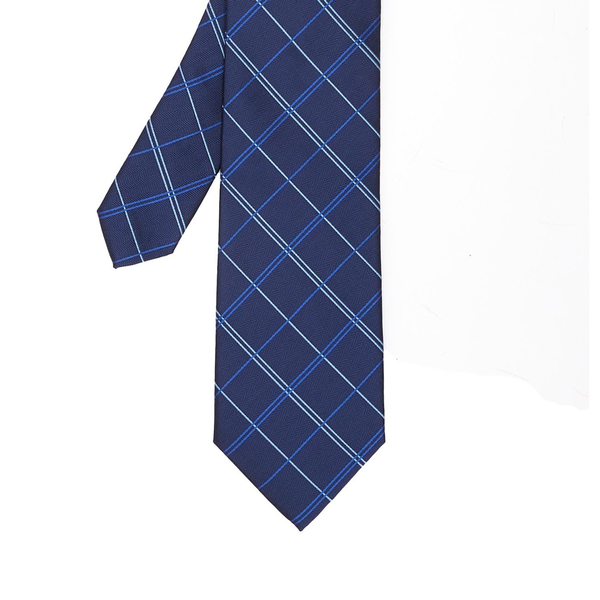 Network Erkek Lacivert Desenli Kravat