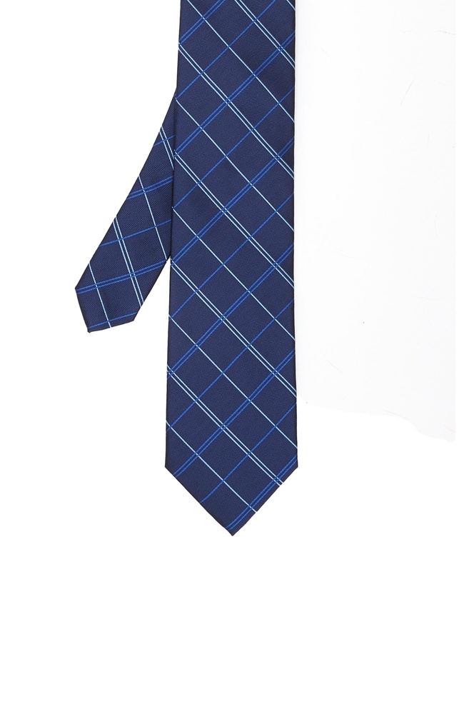  Network Erkek Lacivert Desenli Kravat
