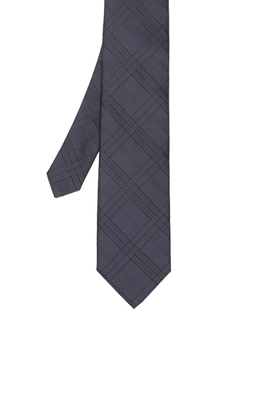  Network Erkek Gri Desenli Kravat
