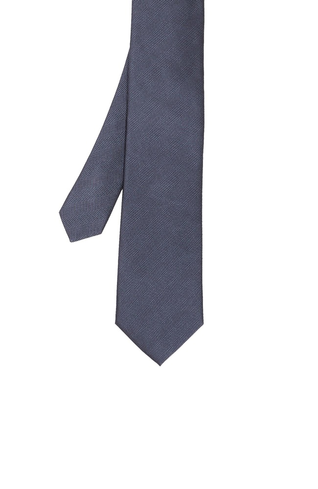  Network Erkek Gri Desenli İpek Kravat