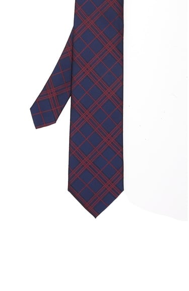  Network Erkek Lacivert Desenli Kravat