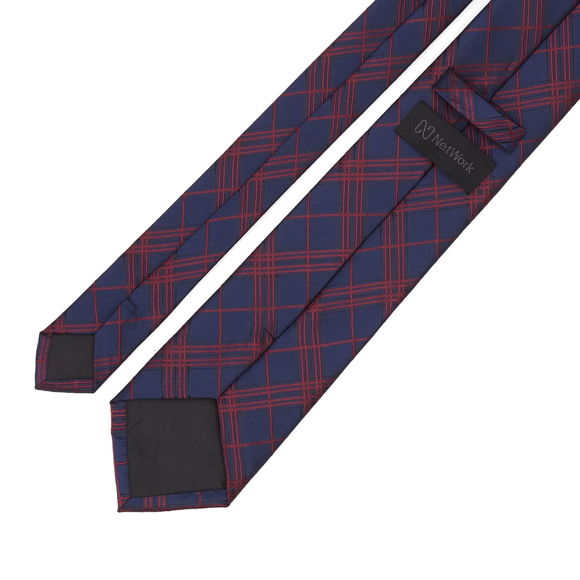 Network Erkek Lacivert Desenli Kravat