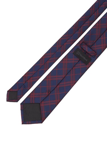  Network Erkek Lacivert Desenli Kravat