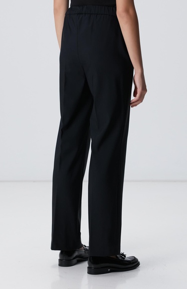  Network Kadın N-Tech Siyah Kemer Detaylı Pantolon