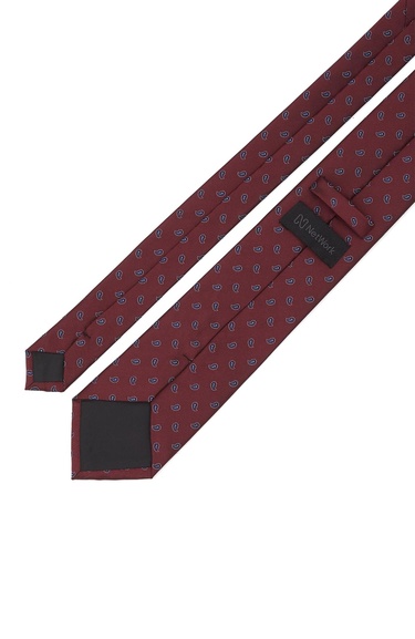  Network Erkek Bordo Şal Desenli Kravat