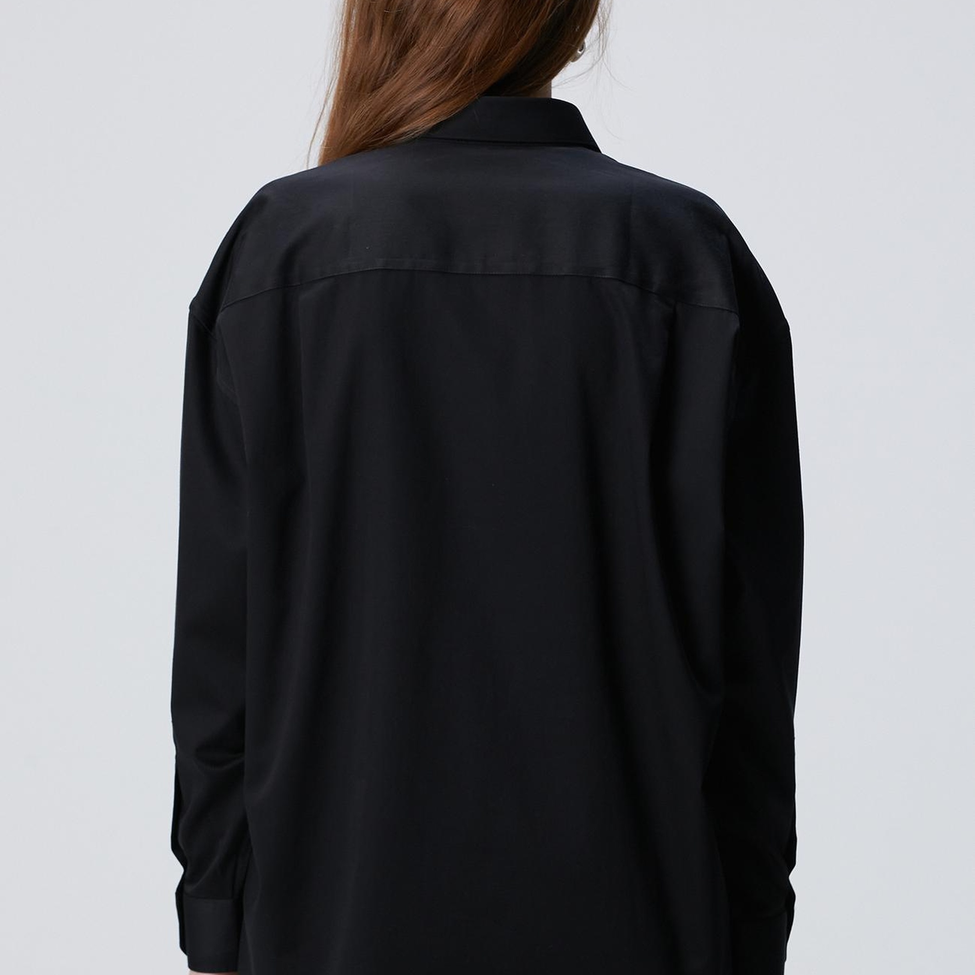 Network Kadın Non-Iron Siyah Gömlek