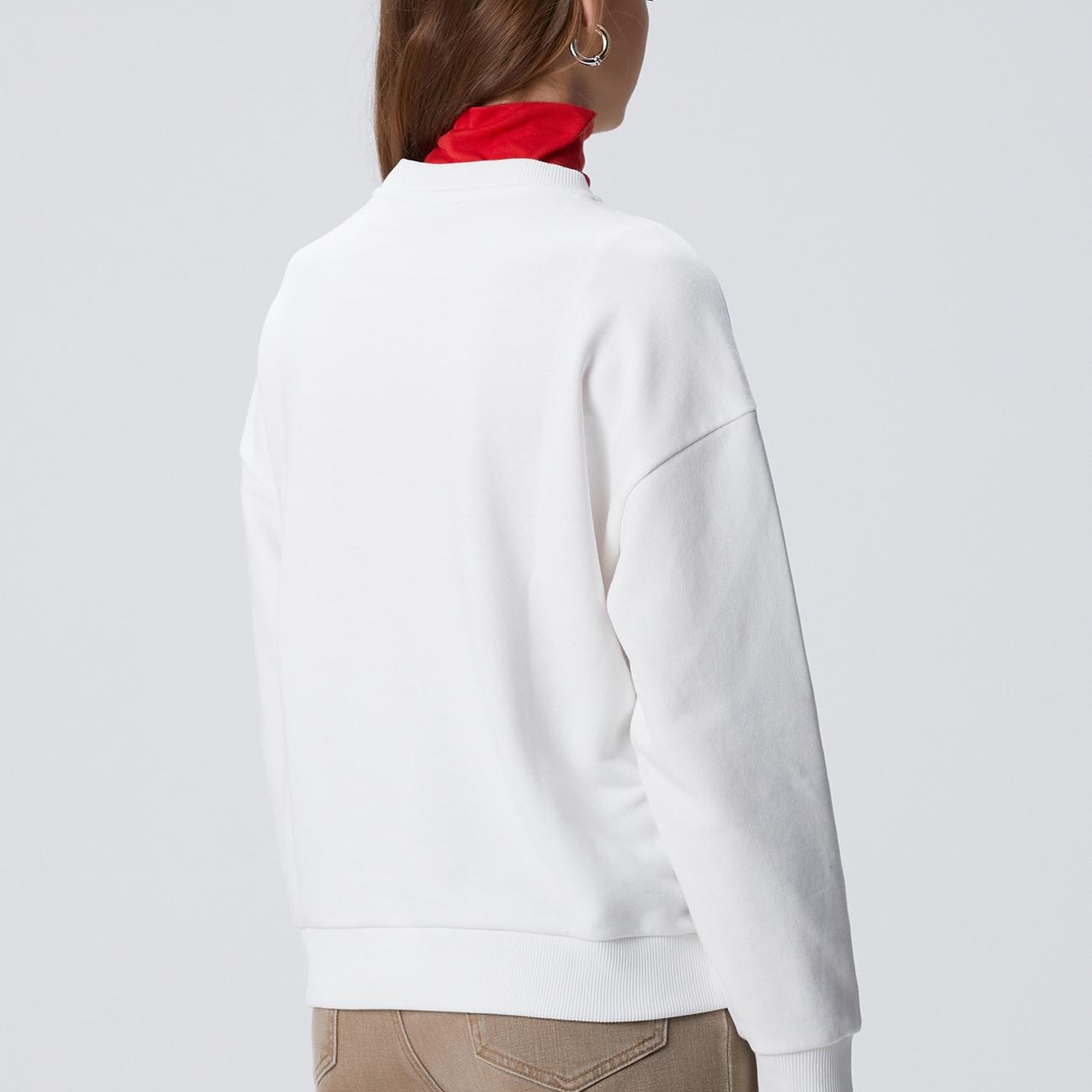 Network Kadın Kırık Beyaz Sweatshirt