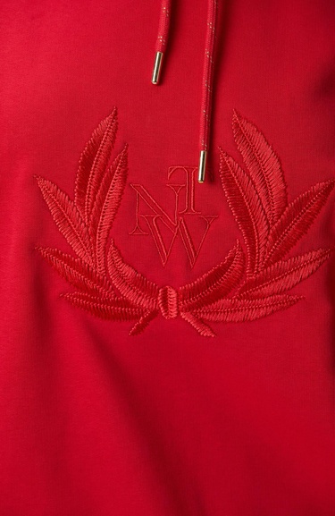  Network Kadın Kırmızı Nakış Detaylı Sweatshirt