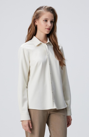  Network Kadın Kırık Beyaz Dış Gömlek