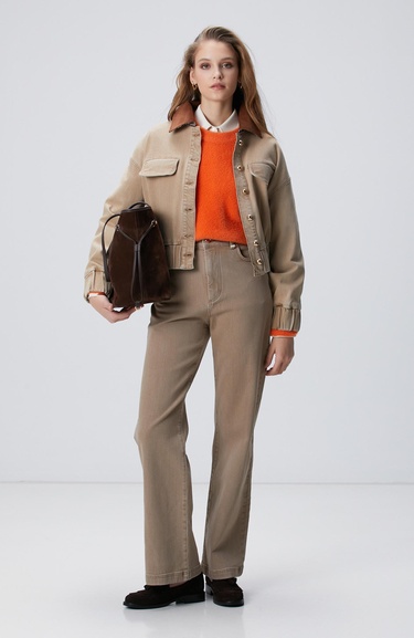  Network Kadın Kırık Beyaz Dış Gömlek