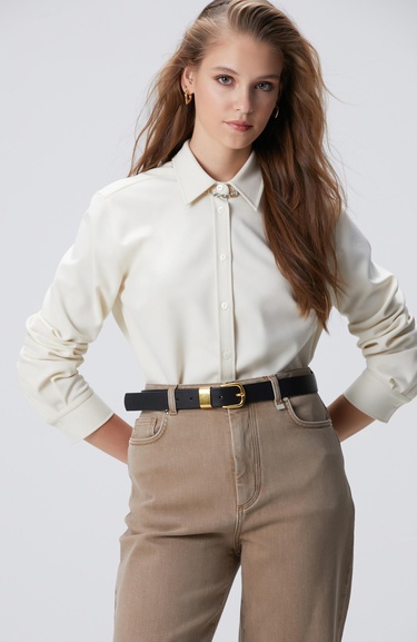  Network Kadın Kırık Beyaz Dış Gömlek