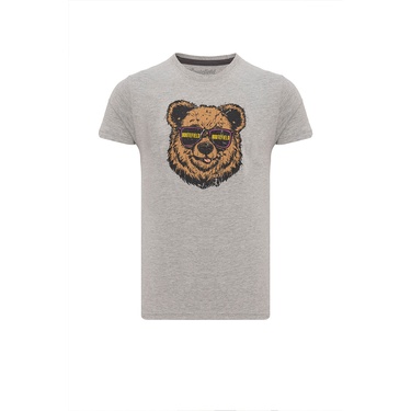  Routefield Tassilo Erkek Gri Tişört