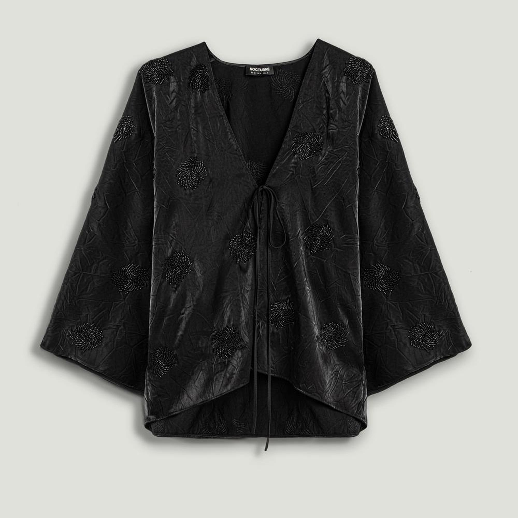 Boncuk Brodeli Kimono