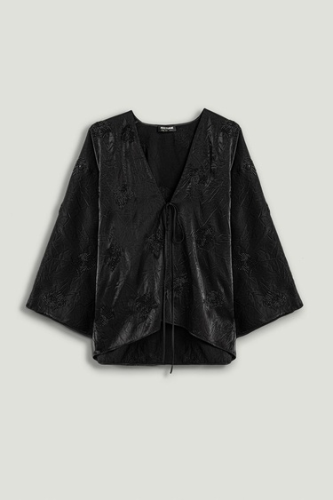  Boncuk Brodeli Kimono