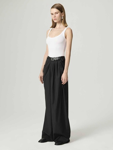  Çift Tokalı Kemer Detaylı Pantolon