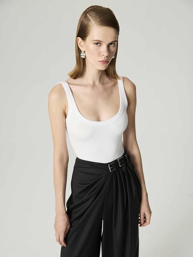  Çift Tokalı Kemer Detaylı Pantolon