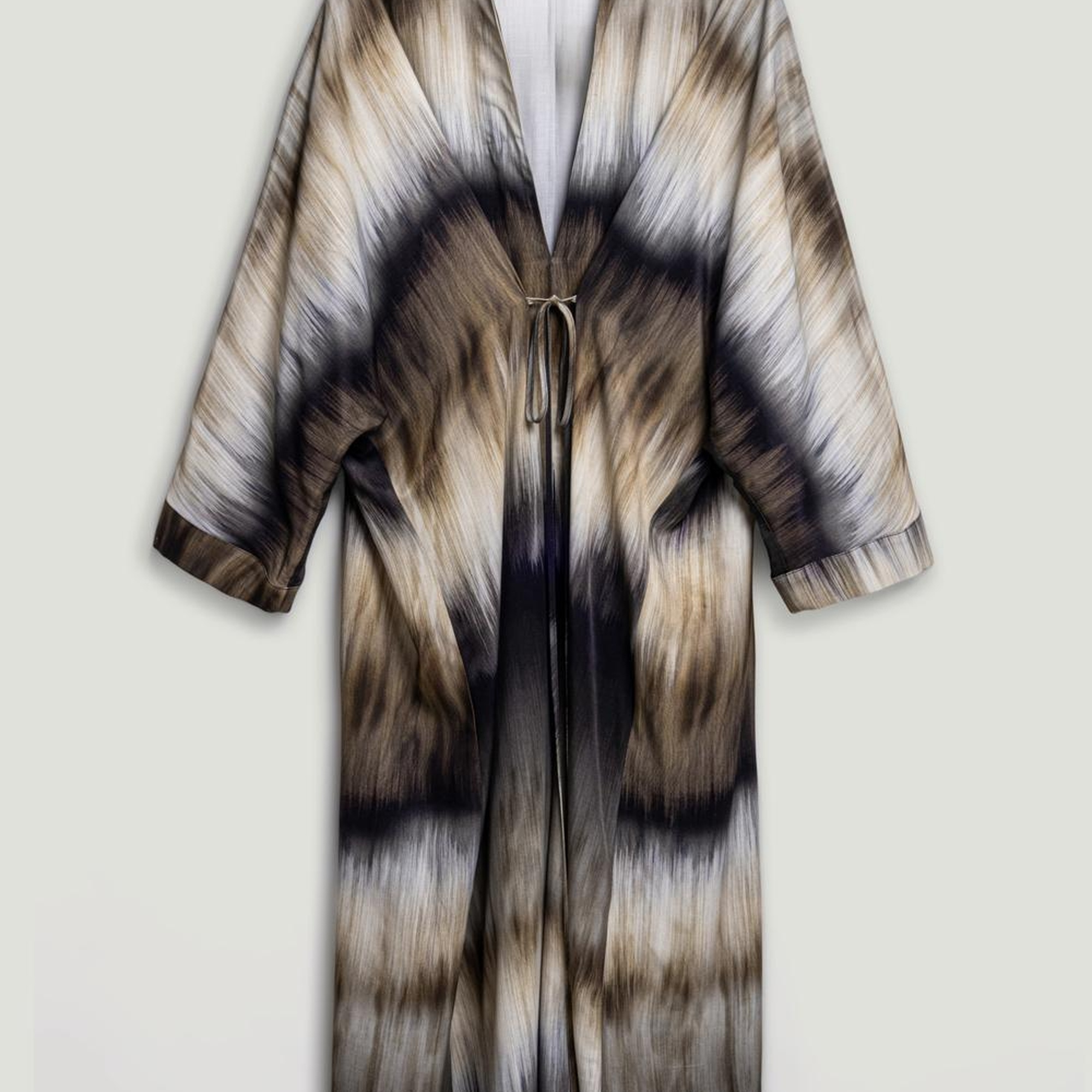 Batik Desenli Maxi Elbise