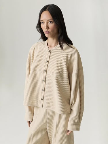  Fitil Detaylı Ceket