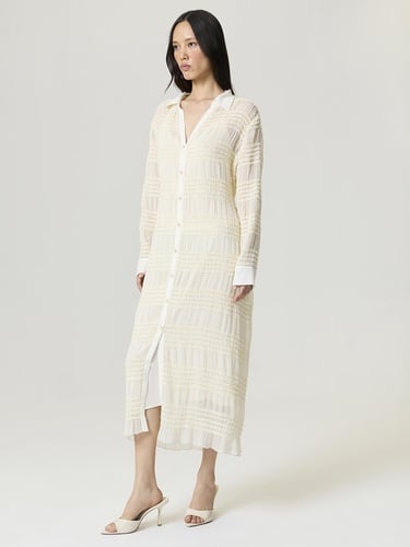  Fırfır Detaylı Maxi Elbise