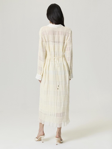  Fırfır Detaylı Maxi Elbise