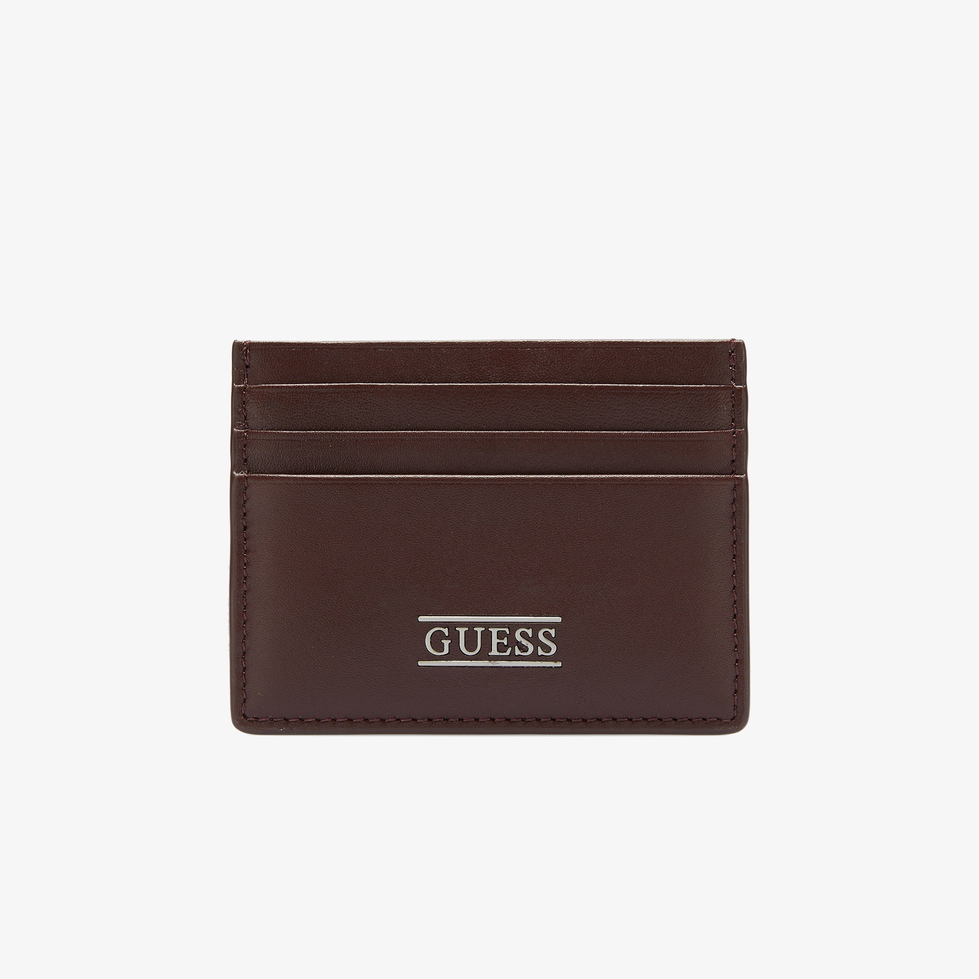 Guess New Boston Deri Erkek Kahverengi Kartlık