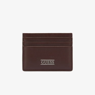  Guess New Boston Deri Erkek Kahverengi Kartlık