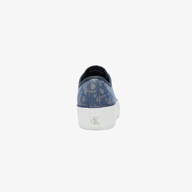  Calvin Klein Flat Jacquard Kadın Mavi Sneaker