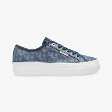  Calvin Klein Flat Jacquard Kadın Mavi Sneaker