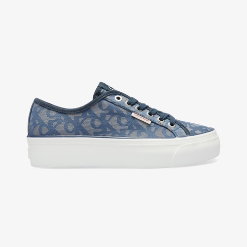  Calvin Klein Flat Jacquard Kadın Mavi Sneaker