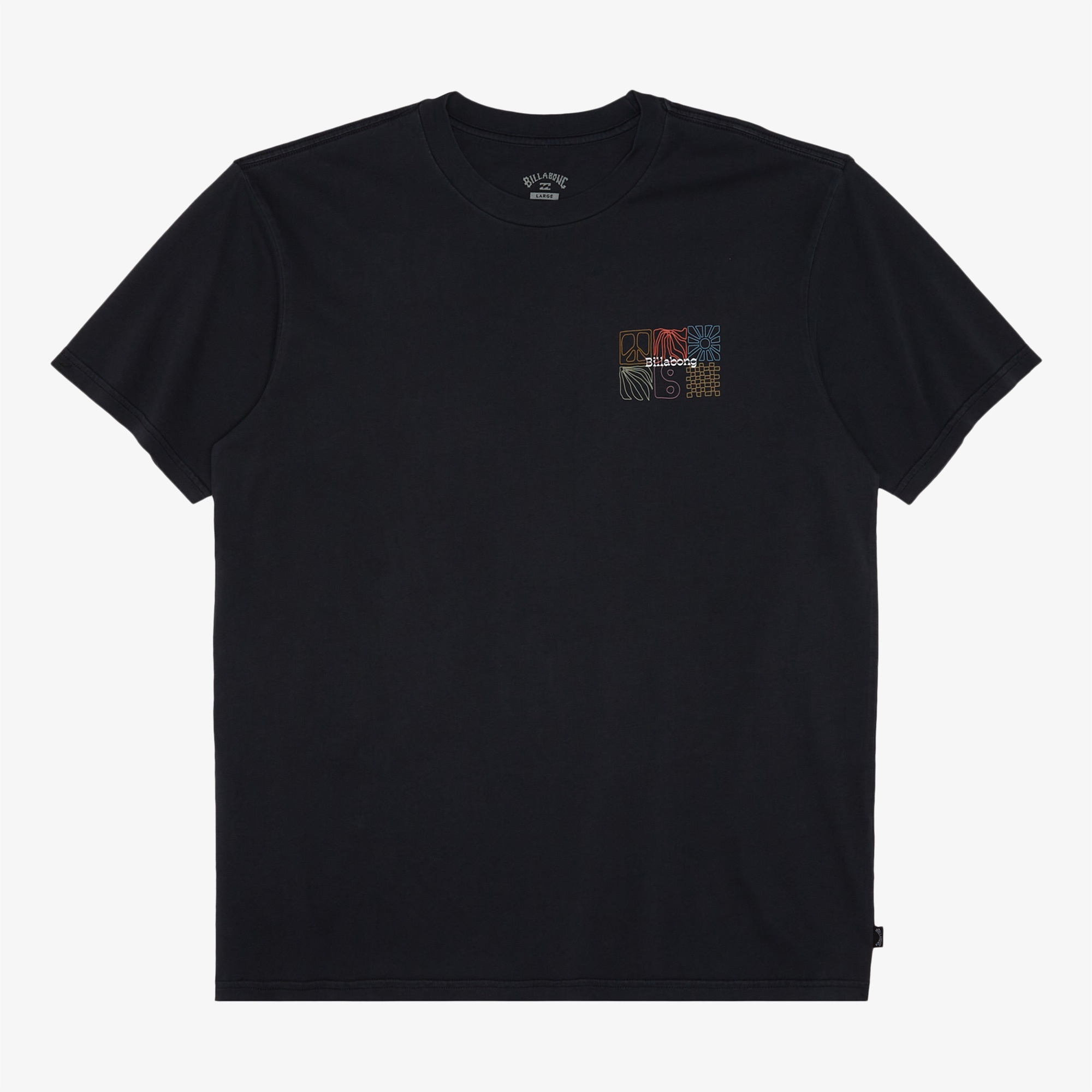 Billabong Reflections Erkek Siyah Günlük T-Shirt