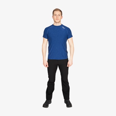  Trespass Cooper Dlx Active Erkek Mavi Antrenman T-Shirt