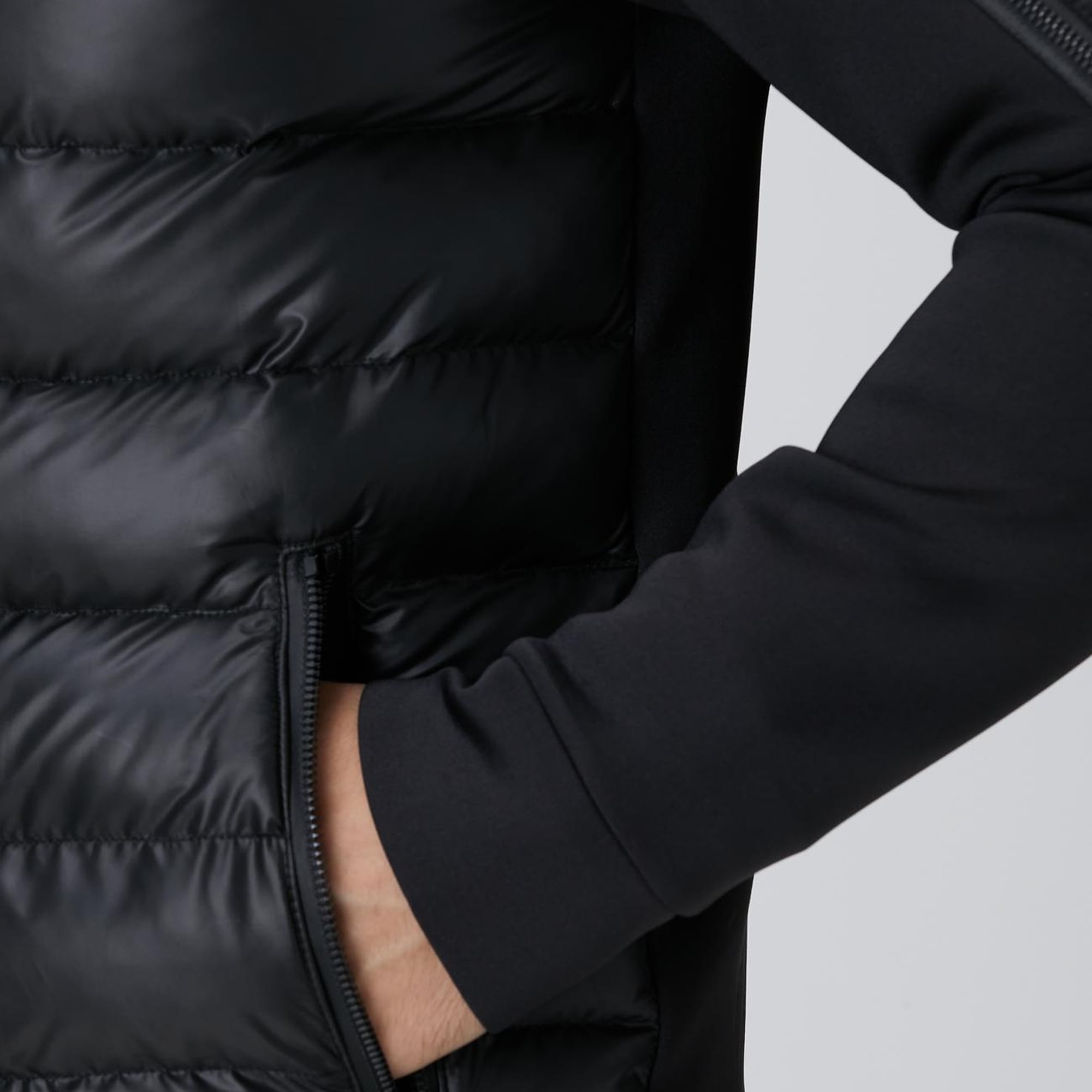 Network Erkek N-Tech Siyah Kapüşonlu Puffer Mont