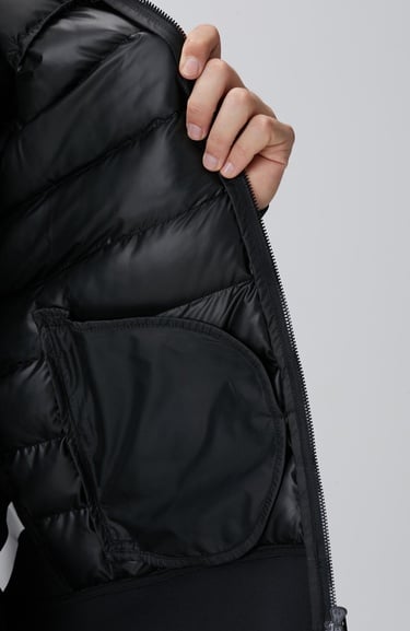  Network Erkek N-Tech Siyah Kapüşonlu Puffer Mont