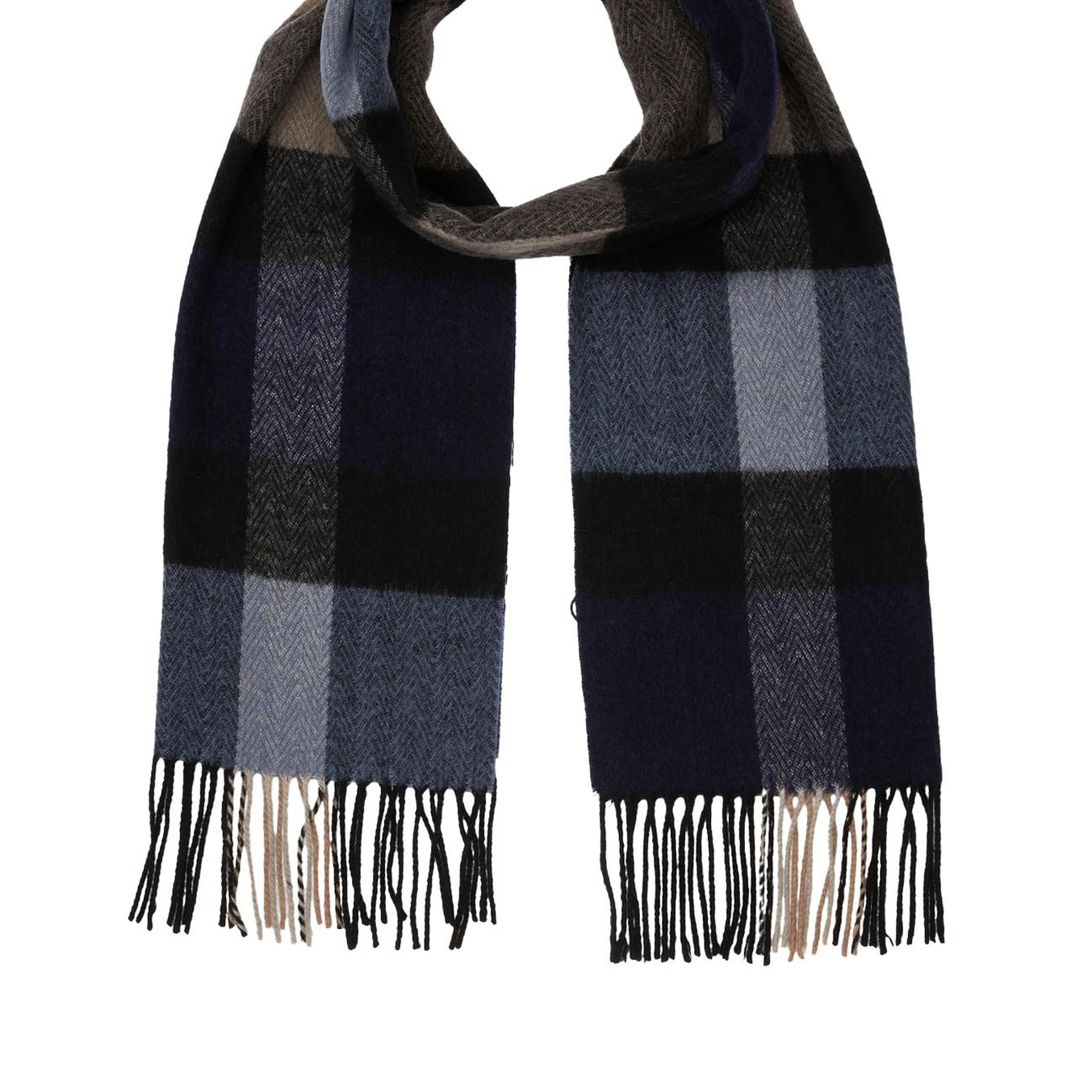 Network Erkek Siyah Yün Atkı