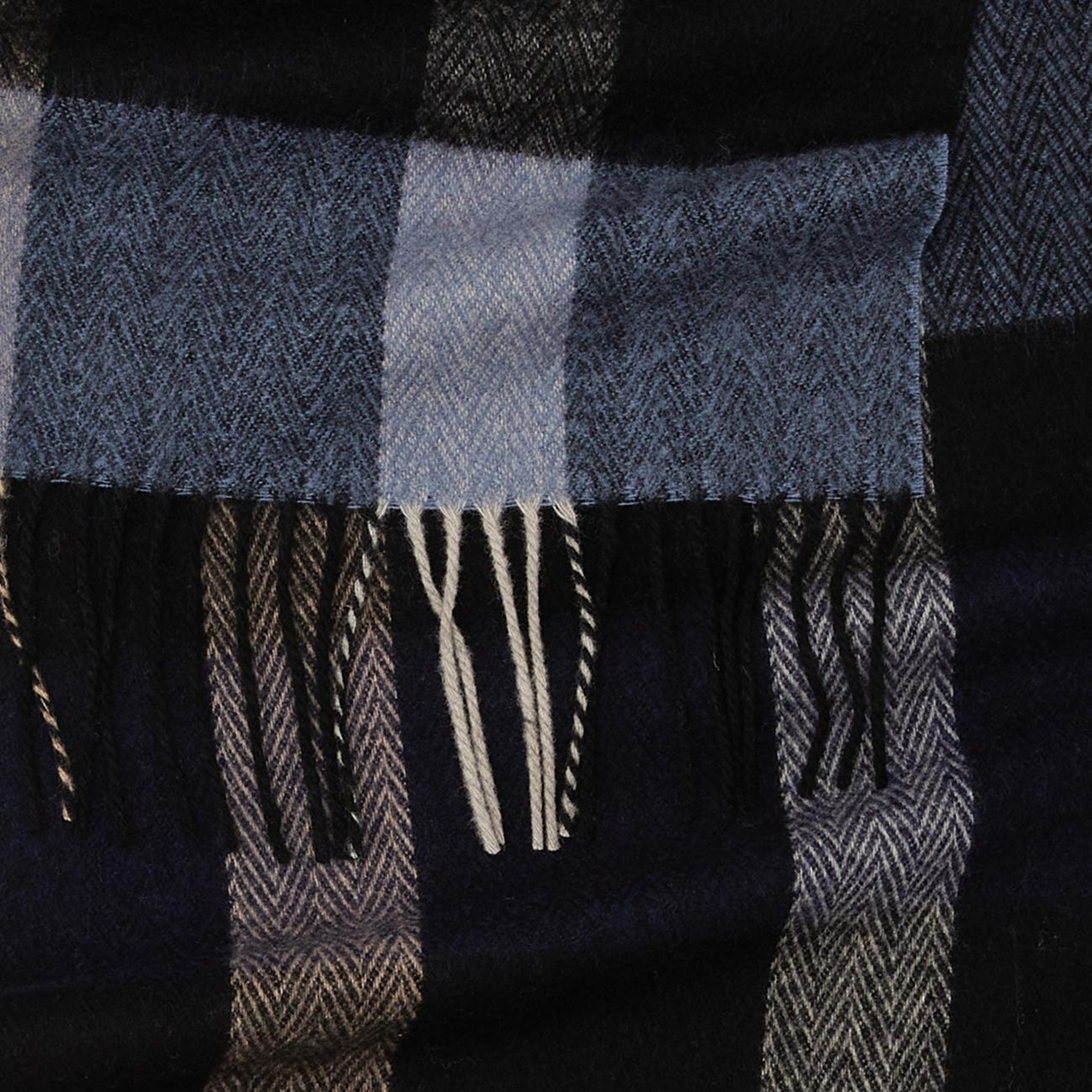 Network Erkek Siyah Yün Atkı