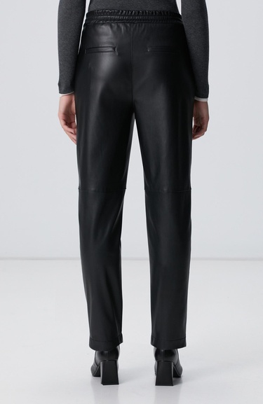  Network Kadın Siyah Vegan Deri Pantolon