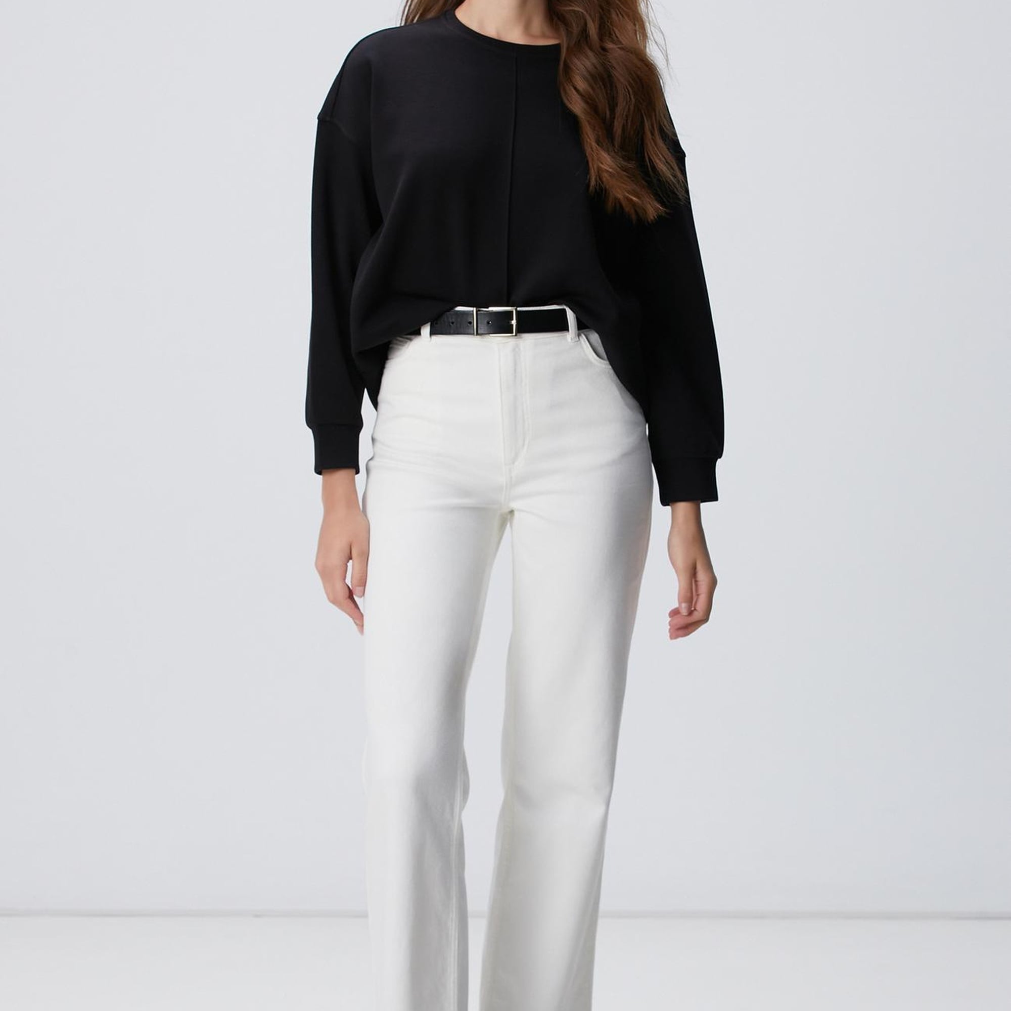 Network Kadın Siyah Sweatshirt