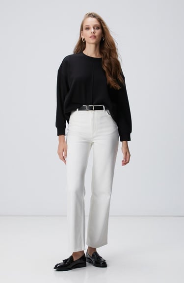  Network Kadın Siyah Sweatshirt