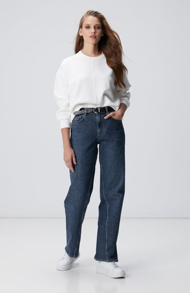  Network Kadın Kırık Beyaz Sweatshirt