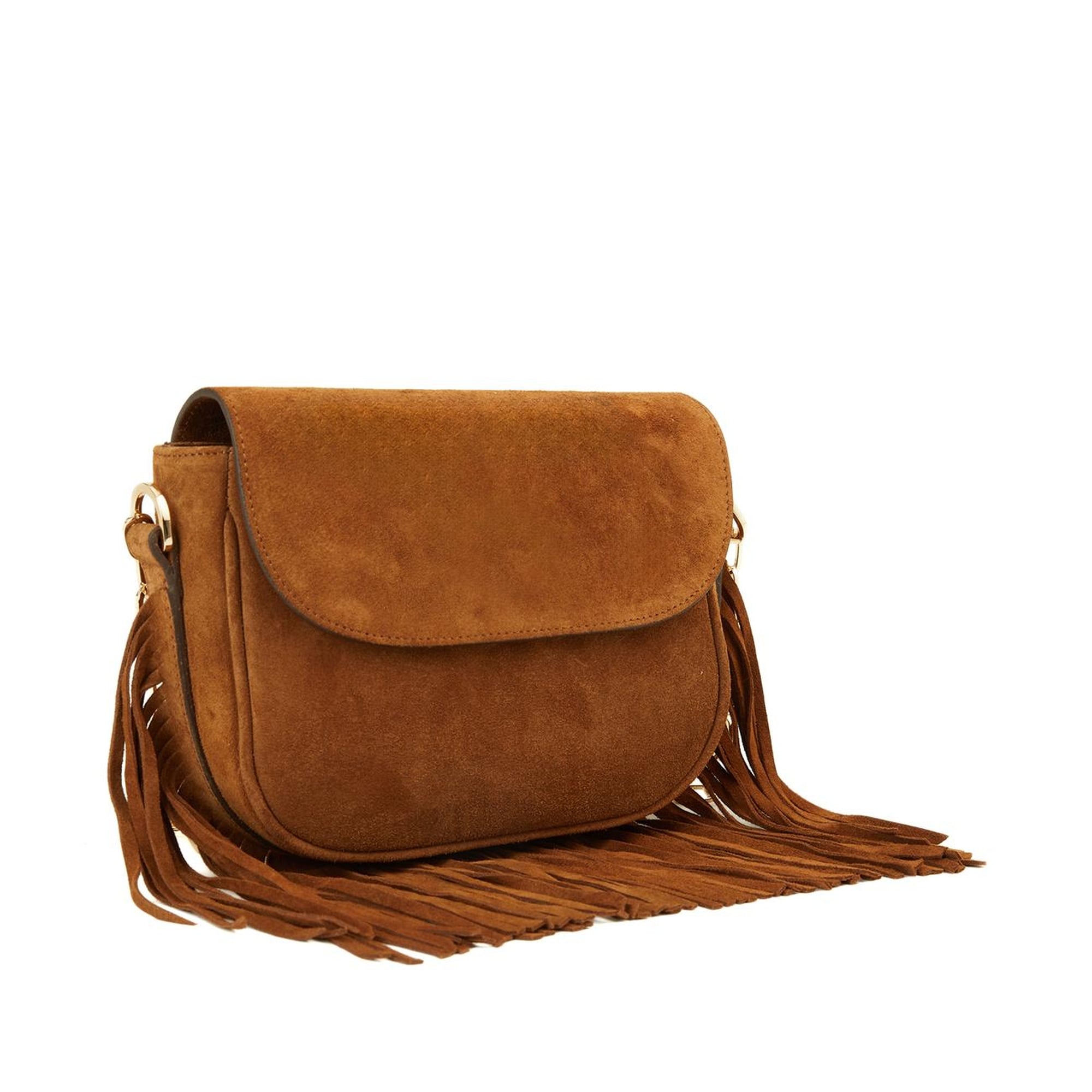 Network Kadın Taba Püsküllü Süet Çanta