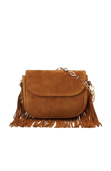  Network Kadın Taba Püsküllü Süet Çanta