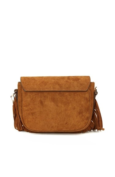  Network Kadın Taba Püsküllü Süet Çanta