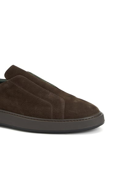  George Hogg Erkek Kahverengi Deri Sneaker