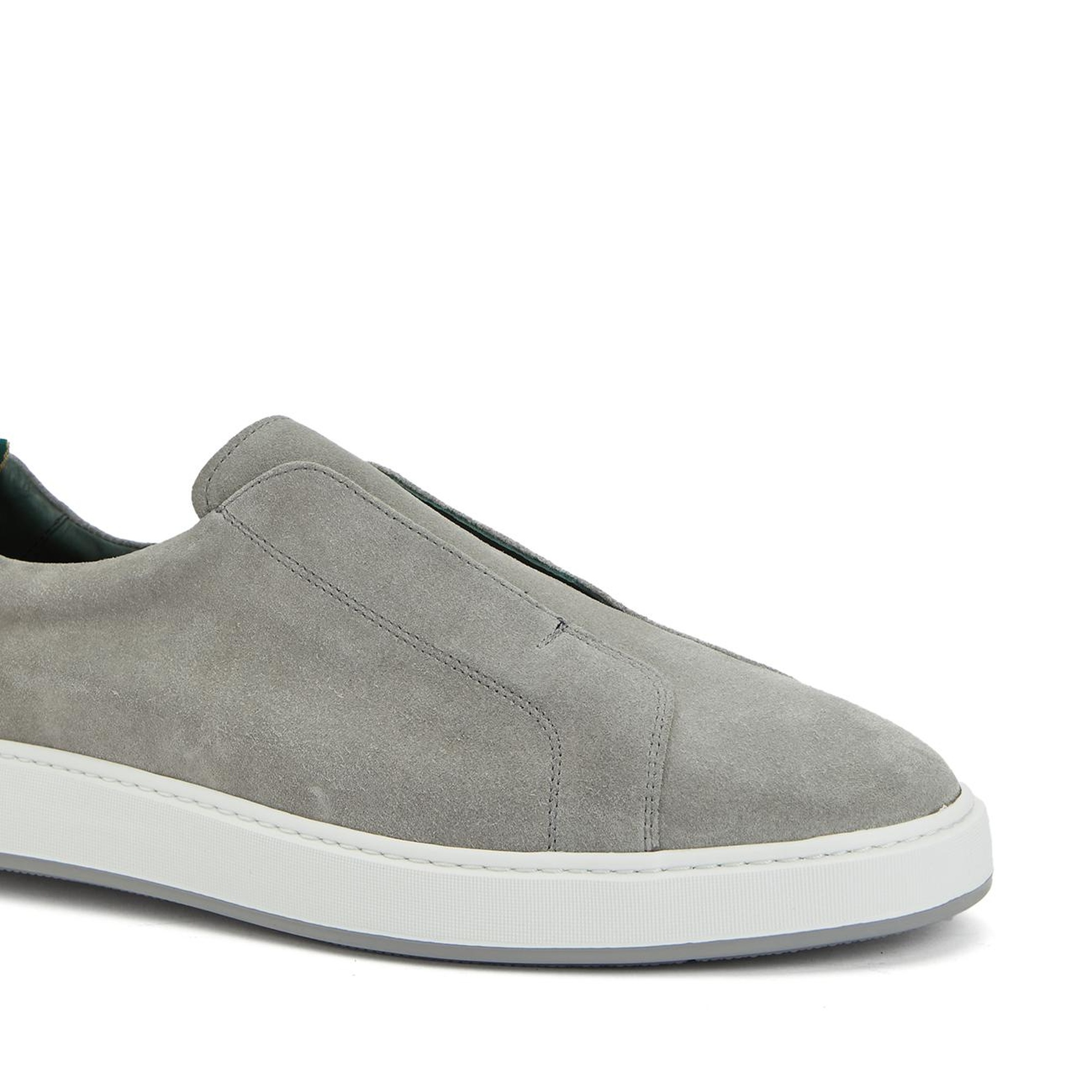 George Hogg Erkek Gri Deri Sneaker