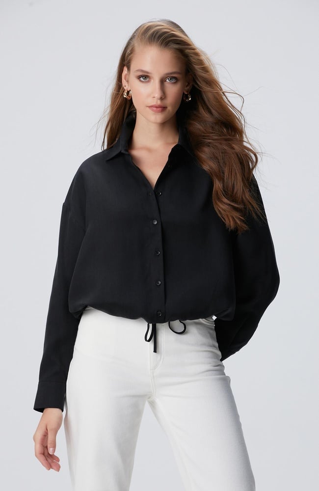 Network Kadın Siyah Gömlek