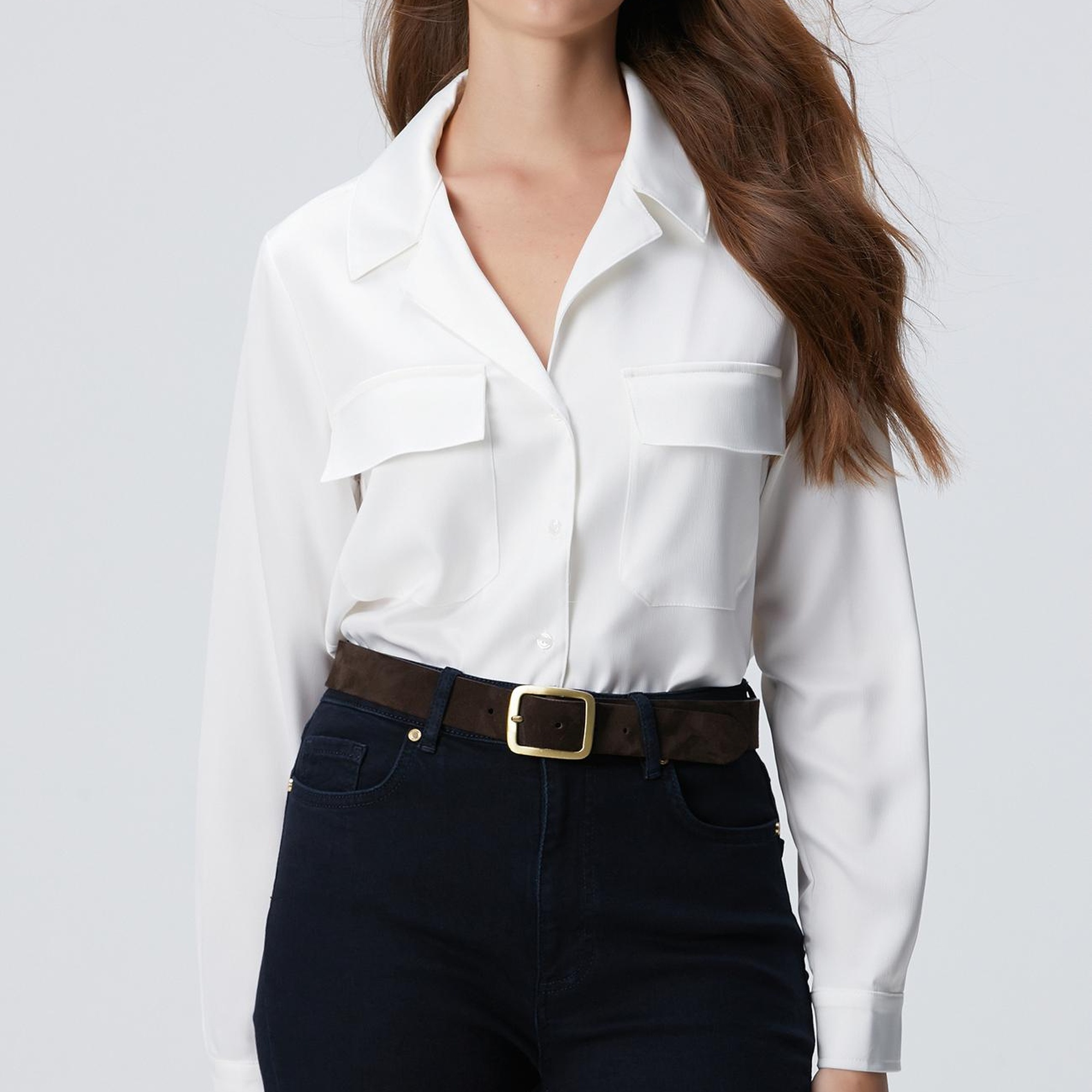 Network Kadın Kırık Beyaz Gömlek