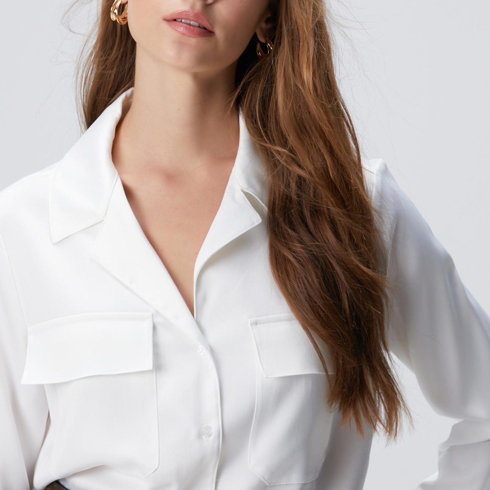 Network Kadın Kırık Beyaz Gömlek