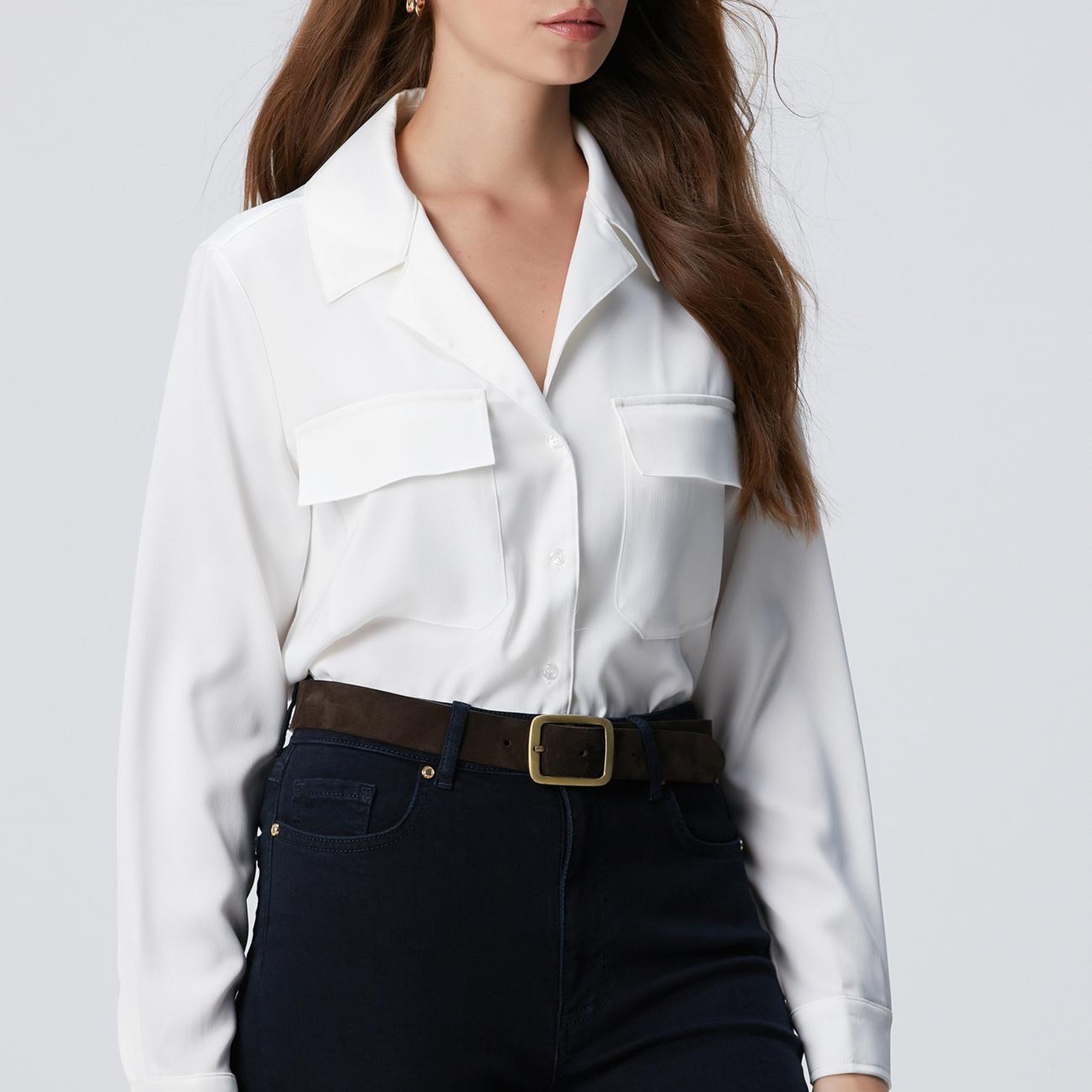 Network Kadın Kırık Beyaz Gömlek