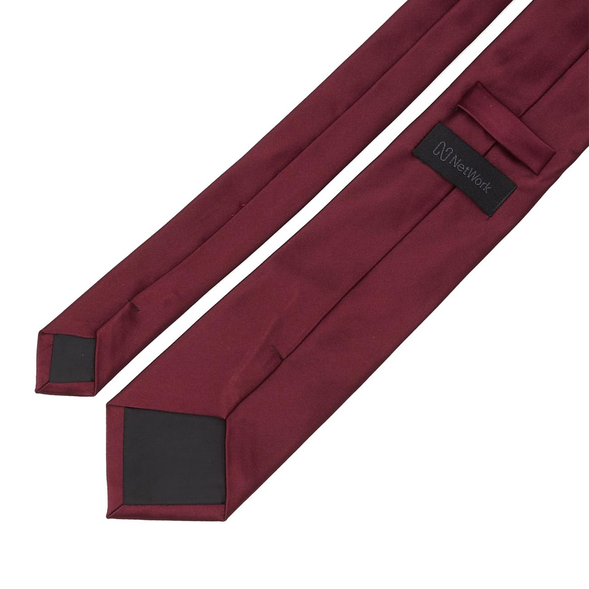 Network Erkek Bordo Desenli Kravat